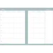 Agenda 2027 Daily 21 Color - Journalier Multilingue - Pastel Vert clair - 12 mois de janvier à décembre - 15x21 cm - Papier Clairefontaine blanc - Fabrication française - Quo Vadis photo du produit