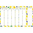 Planificateur de menus Français Carnets thématiques Citron Perpétuel - 16,5x26,5 cm - Papier Clairefontaine blanc - Fabrication française - Quo Vadis photo du produit