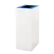 Benne tri sélectif Modus 60L blanc couvercle bleu - Boma photo du produit