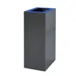 Benne tri sélectif Modus 60L gris couvercle bleu - Boma photo du produit