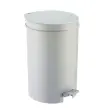 Poub. &agrave; p&eacute;d. plast 12L BLANC photo du produit