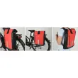 Sacoche de v&eacute;lo imperm&eacute;able - Rouge/noir - Fischer photo du produit