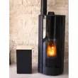 EDA Bac pour granul&eacute;s de bois, 36 litres, noir photo du produit
