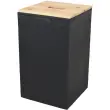 EDA Bac pour granul&eacute;s de bois, 36 litres, noir photo du produit