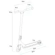 Trottinette freestyle Flipwhip rouge métallique photo du produit