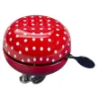 FISCHER Sonnette pour guidon de vélo Maxi, rouge / blanc photo du produit