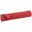 Trousse mini ronde - Cuir Velours - 17x3,5 cm - Quo vadis photo du produit