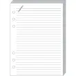 Fiches notes T21 blanc recharge - 15x21 cm - Lignées - Quo vadis photo du produit