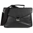 Sacoche fermoir metal - Cuir Goya - 30x27x05 cm - Quo vadis photo du produit