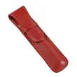 Etui 1 stylo - Rabat cuir Satiny - 16,5x5x1 cm - Quo vadis photo du produit