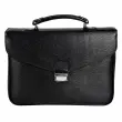 Sacoche fermoir metal - Cuir Eaton - 30x27x05 cm - Quo Vadis photo du produit