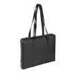 Sacoche grande anse - Cuir Satiny - 38x28,5x5 cm - Quo vadis photo du produit