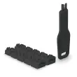 Verrous de ports RJ45 10 pièces avec clé noir - Lindy photo du produit