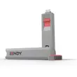 Bloqueur de port USB C 4 pi&egrave;ces + cl&eacute; rose - Lindy photo du produit