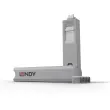 Bloqueur de port USB C 4 pi&egrave;ces + cl&eacute; blanc - Lindy photo du produit