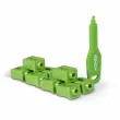 Verrous de ports SFP 10 pièces avec clé vert - Lindy photo du produit