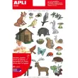 Gommettes thématiques La Forêt 12 feuilles - Apli photo du produit