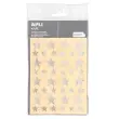 Gommettes &eacute;toiles argent 17 feuilles - Apli photo du produit