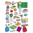 Gommettes thématiques L’École 3 feuilles - Apli photo du produit