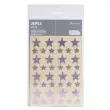 Gommettes étoiles 12,5 et 19,5 mm rose holographique 3 feuilles - Apli photo du produit