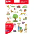 Gommettes thématiques Le Printemps 12 feuilles - Apli photo du produit