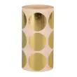 Rouleau de gommettes rondes &Oslash;33 mm m&eacute;tallis&eacute;es or - Apli photo du produit