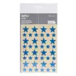 Gommettes &eacute;toiles 12,5 et 19,5 mm bleu holographique 3 feuilles - Apli photo du produit
