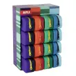 Présentoir de 16 trousses en silicone bicolores Bright - Apli photo du produit