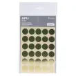 Gommettes rondes &Oslash; 20 mm or m&eacute;tallis&eacute; 3 feuilles - Apli photo du produit