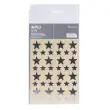 Gommettes &eacute;toiles 12,5 et 19,5 mm argent m&eacute;tallis&eacute; 3 feuilles - Apli photo du produit