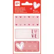 &Eacute;tiquettes scolaires c&oelig;urs - 3 motifs - 9 unit&eacute;s - Apli photo du produit