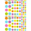 Gommettes rondes couleurs peps 6 feuilles - Apli photo du produit