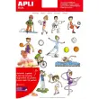 Gommettes thématiques Les Sports 3 feuilles - Apli photo du produit