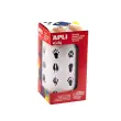 Rouleau de gommettes les empreintes d'animaux - 900 unit&eacute;s - Apli photo du produit