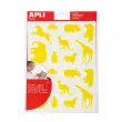 Gommettes animaux sauvages couleurs assorties 10 feuilles - Apli photo du produit