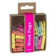 Pinces en bois Fluor collection 15 unités - Apli photo du produit