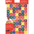 Gommettes thématiques enlevables les lettres 3 feuilles - Apli photo du produit