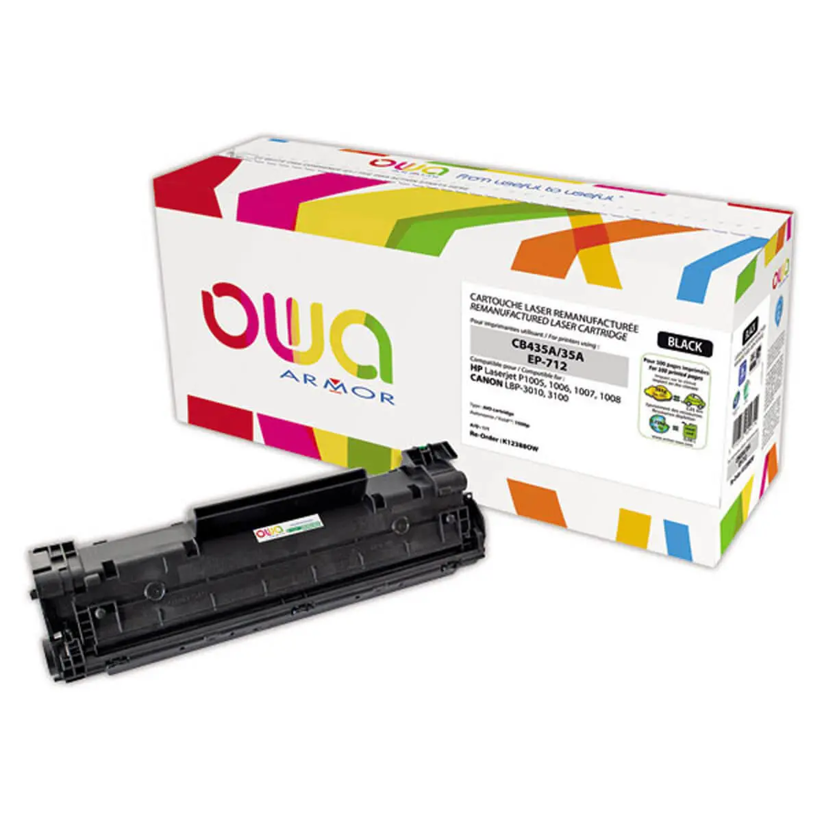 Toner éq. HP 35A - Noir - OWA photo du produit
