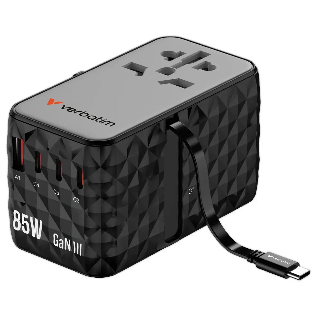 Adaptateur universel de voyage 85W GaN photo du produit
