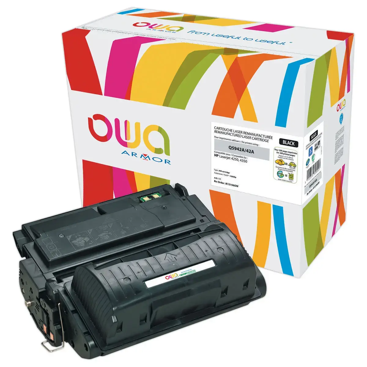 Toner eq. HP Q5942A - Noir - OWA photo du produit