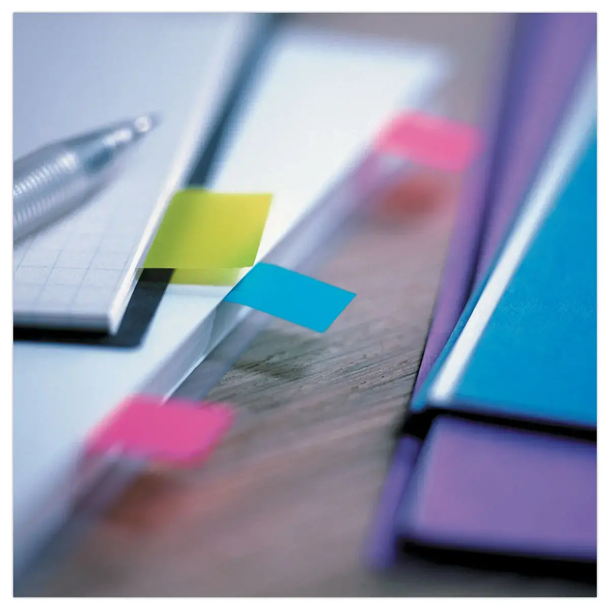 600 (500 + 100 Offerts) Marque-pages souples - 2,5x4,4 cm - Post-It photo du produit