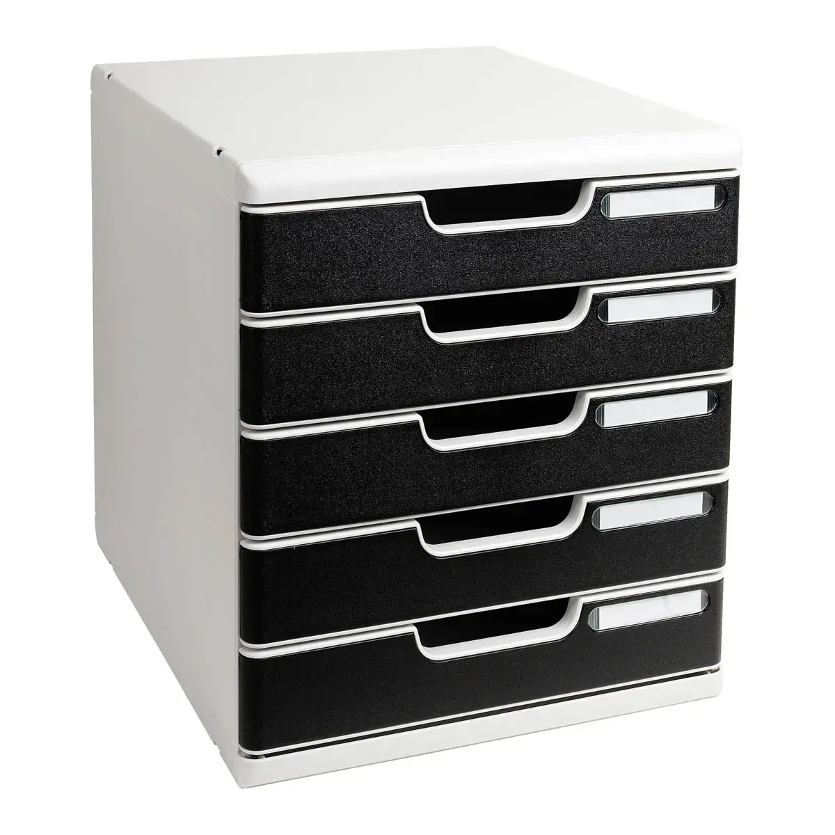 Bloc de classement 5 tiroirs Modulo - Noir - Exacompta photo du produit