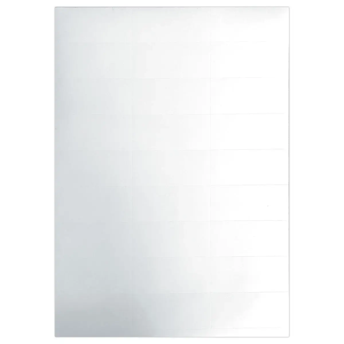 Boîte de 5 400 étiquettes adhésives blanches - 70 x 31,75 mm photo du produit