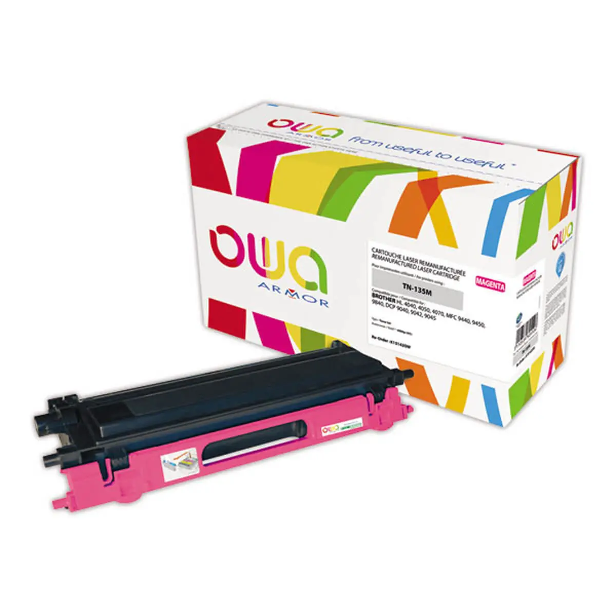 Toner éq. BROTHER TN-135M - Haute capacité - Magenta - OWA photo du produit