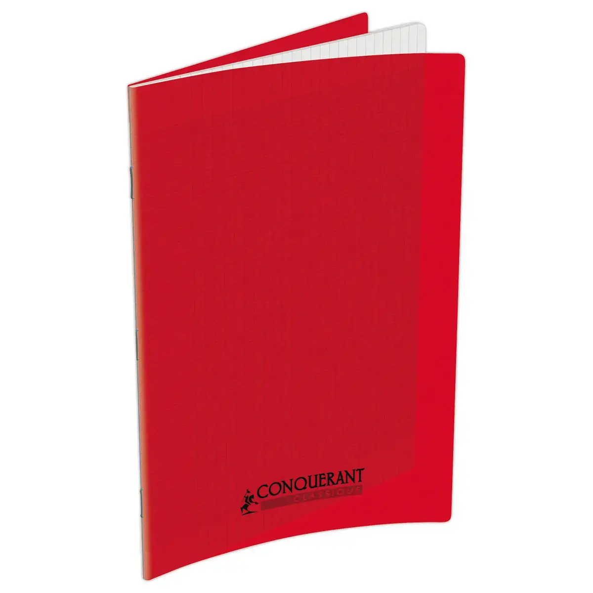 Cahier polypropyl&egrave;ne piq&ucirc;re 48P SEYES 90g rouge photo du produit