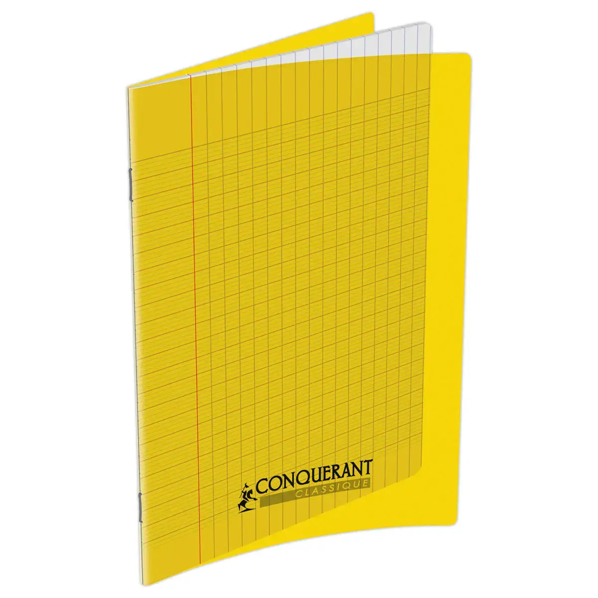 Cahier polypropyl&egrave;ne piq&ucirc;re 32P SEYES 90g jaune photo du produit