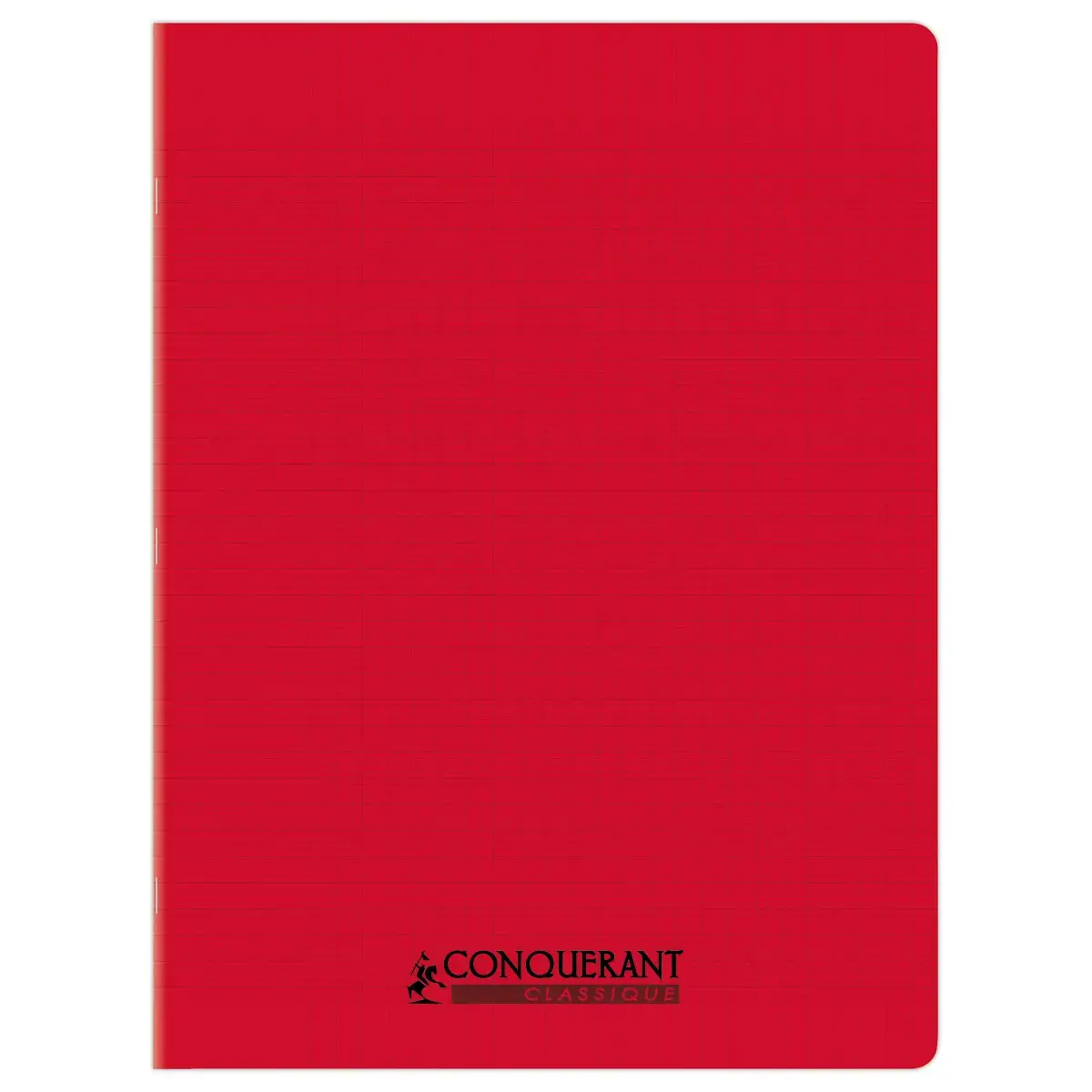 Cahier polypropyl&egrave;ne piq&ucirc;re 48P SEYES 240x320 90g rouge photo du produit