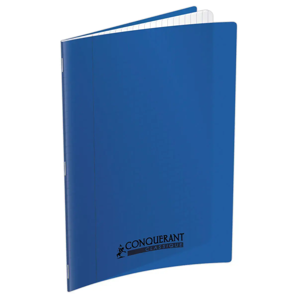Cahier polypropylène piqûre Seyès - A4 90g - 48 pages - Bleu - Conquérant photo du produit