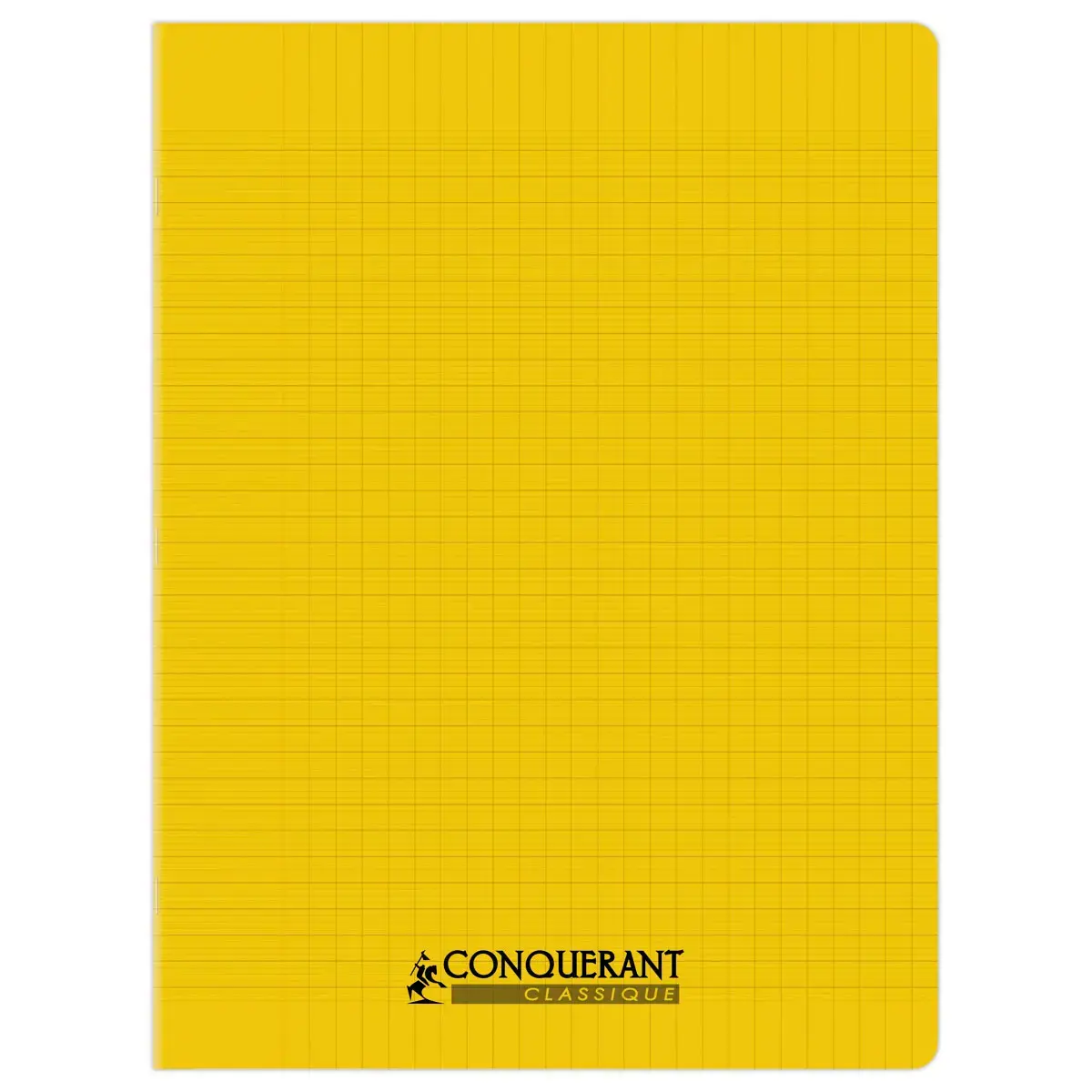 Cahier polypropyl&egrave;ne piq&ucirc;re 48P SEYES 240x320 90g jaune photo du produit