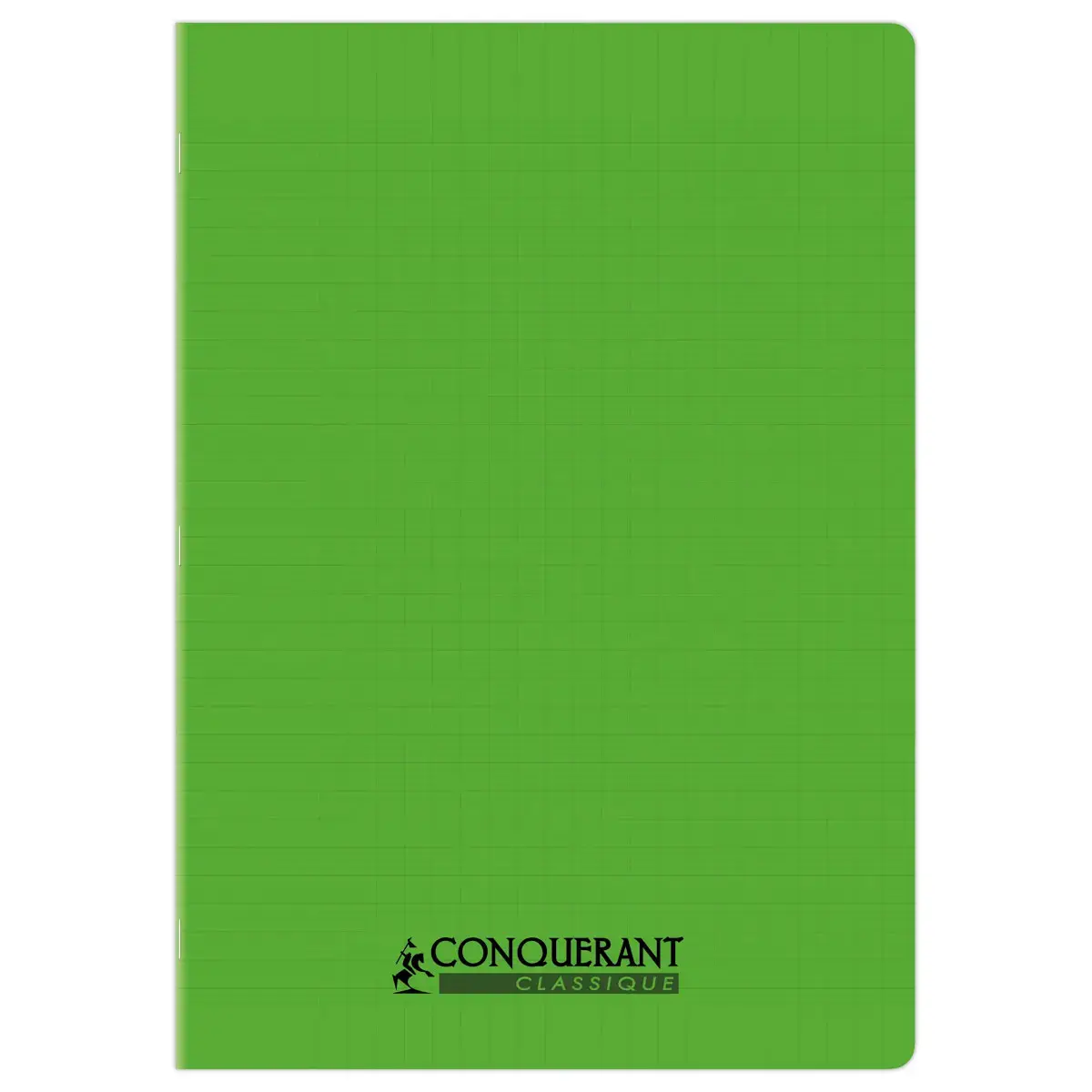 Cahier polypropyl&egrave;ne piq&ucirc;re 96P SEYES  210x297 90g vert photo du produit